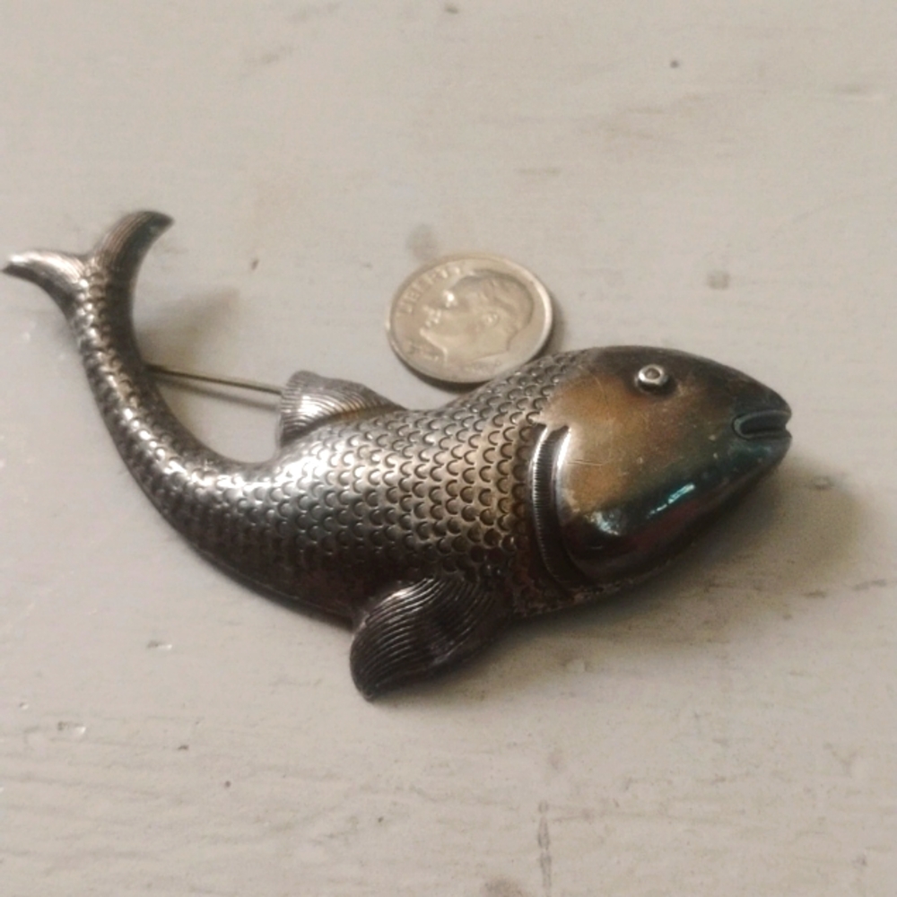 π πVintage!/Silver Fish Broochπ π - Picture 3 of 6